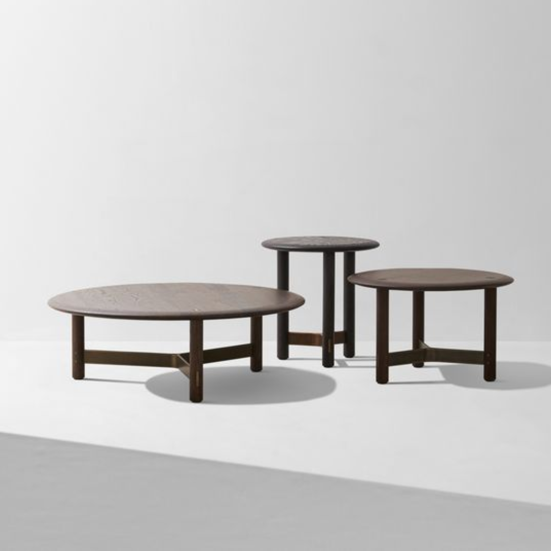 Oak Stilt Round Dining Table by District Eight